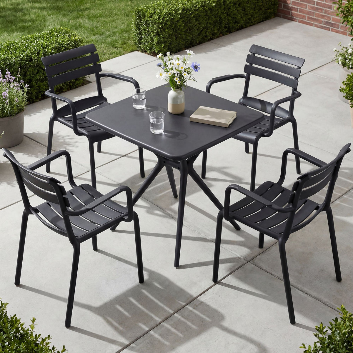 Gartenmöbel-Set Avena mit 4 Stühlen – Ansicht 4