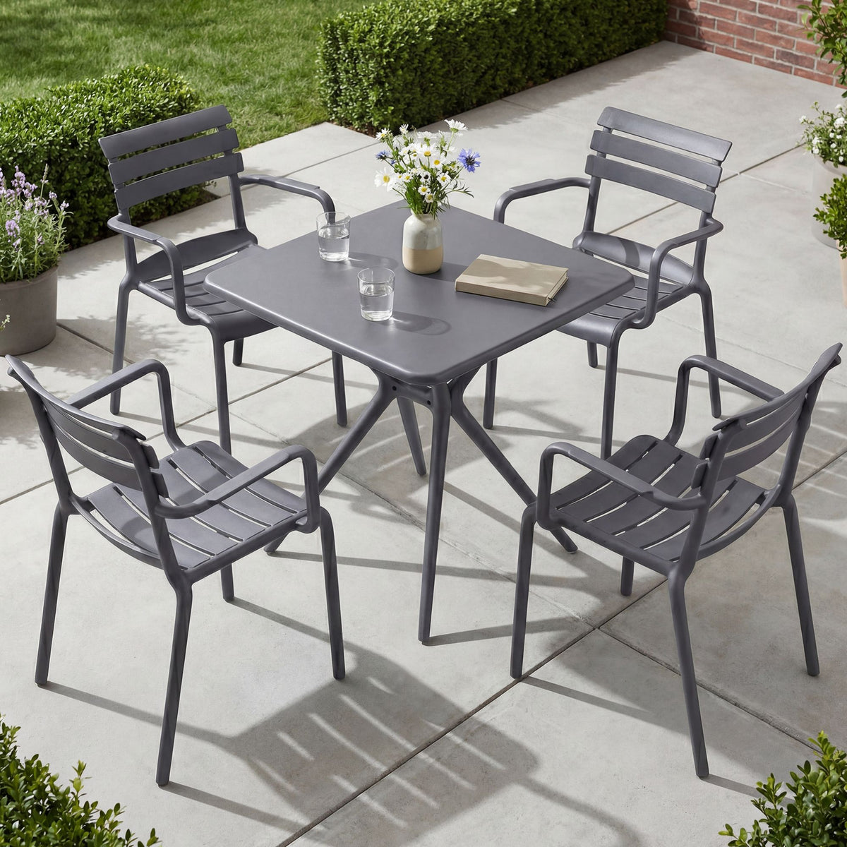 Gartenmöbel-Set Avena mit 4 Stühlen – Ansicht 18