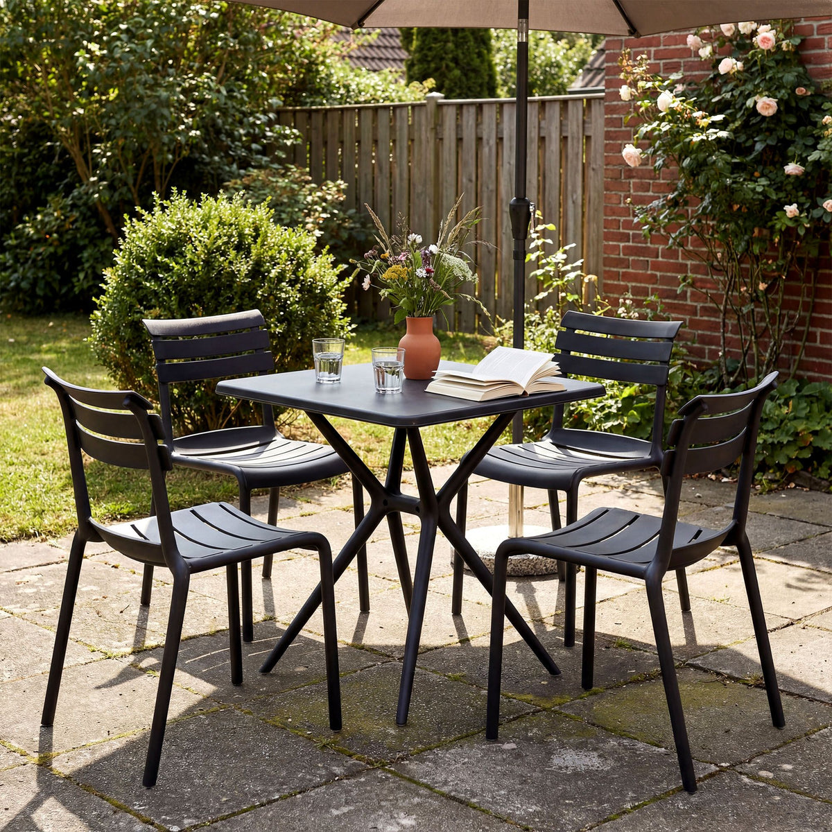 Gartenmöbel-Set Vela mit 4 Stühlen – Ansicht 3