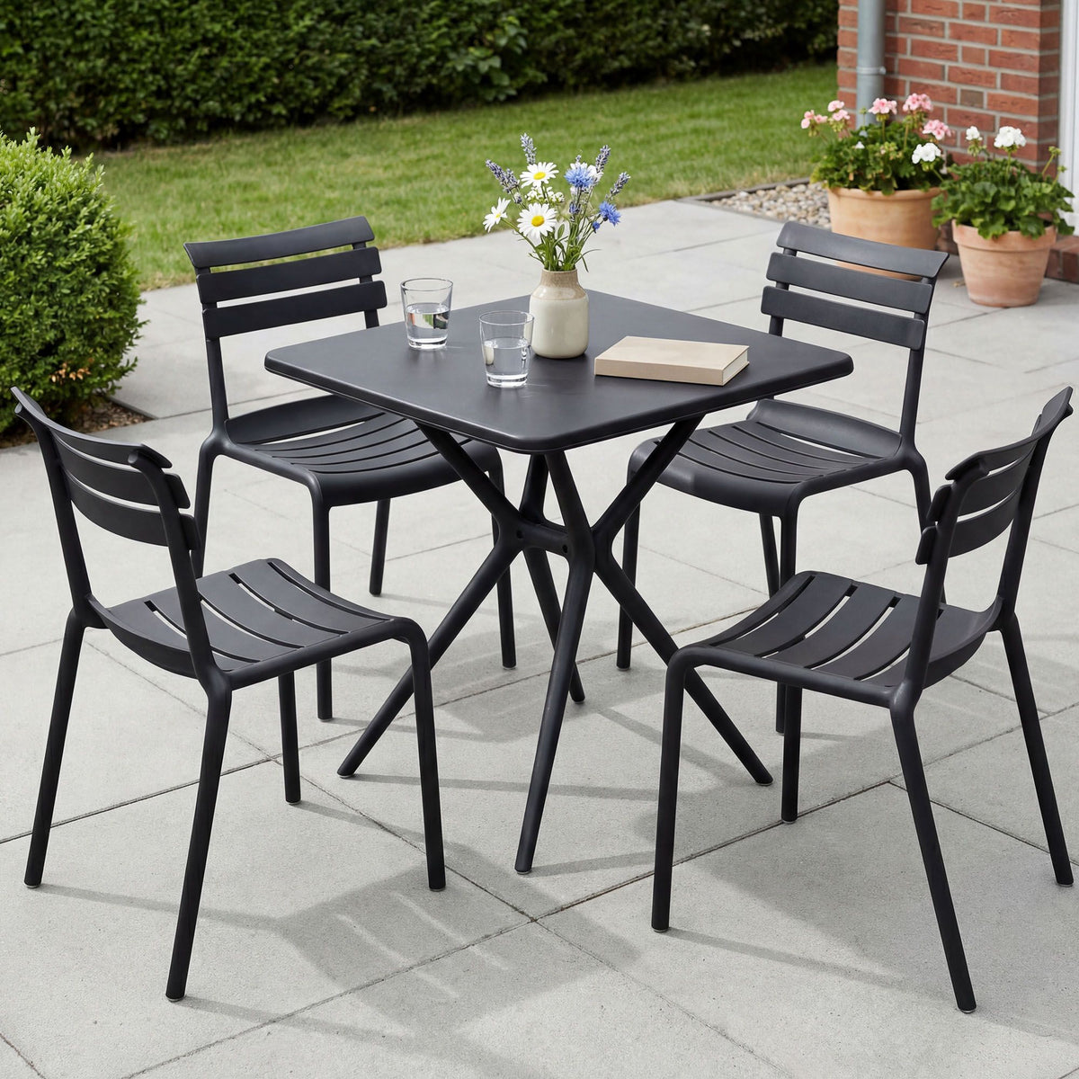 Gartenmöbel-Set Vela mit 4 Stühlen – Ansicht 4