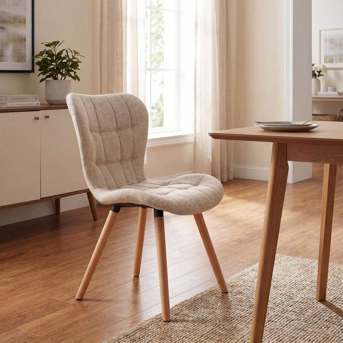 Stuhl Elda Stoff natura – Ansicht 11