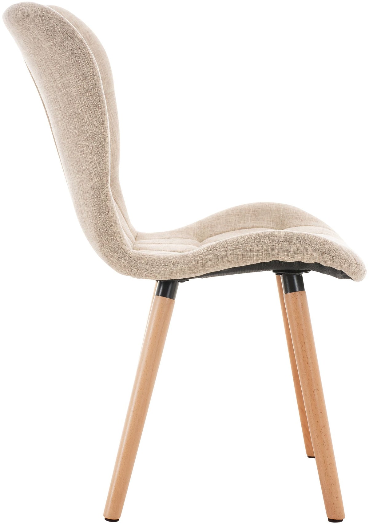 4er Set Stuhl Elda Stoff natura – Ansicht 13
