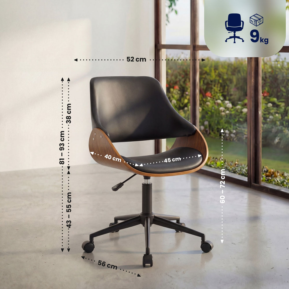 Bürostuhl Sorrento Kunstleder – Ansicht 2