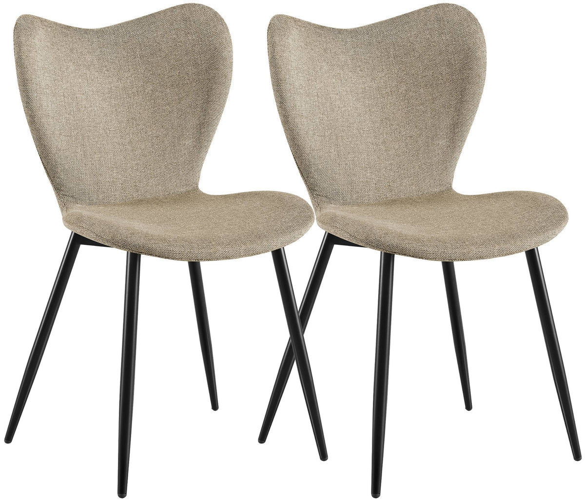 2er Set Esszimmerstuhl Maika Stoff – Ansicht 8
