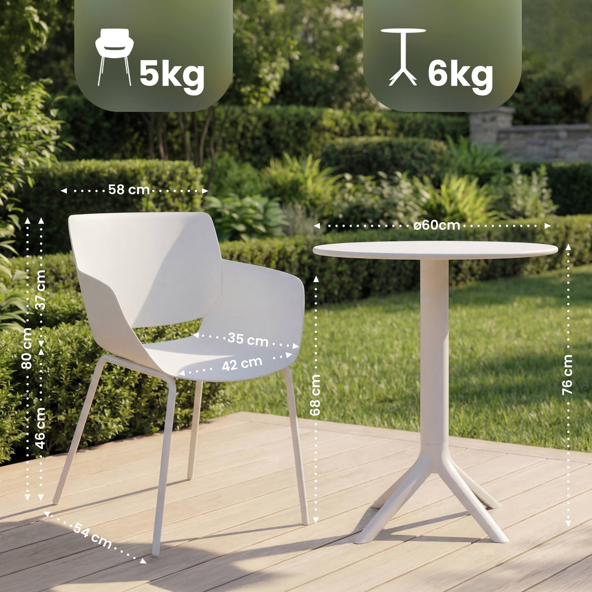 Gartenmöbel-Set Siora mit 2 Stühlen – Ansicht 16