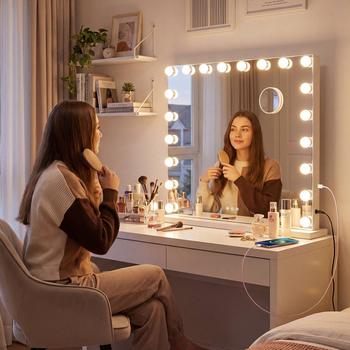 Schminkspiegel Norlina mit Bluetooth – Ansicht 4