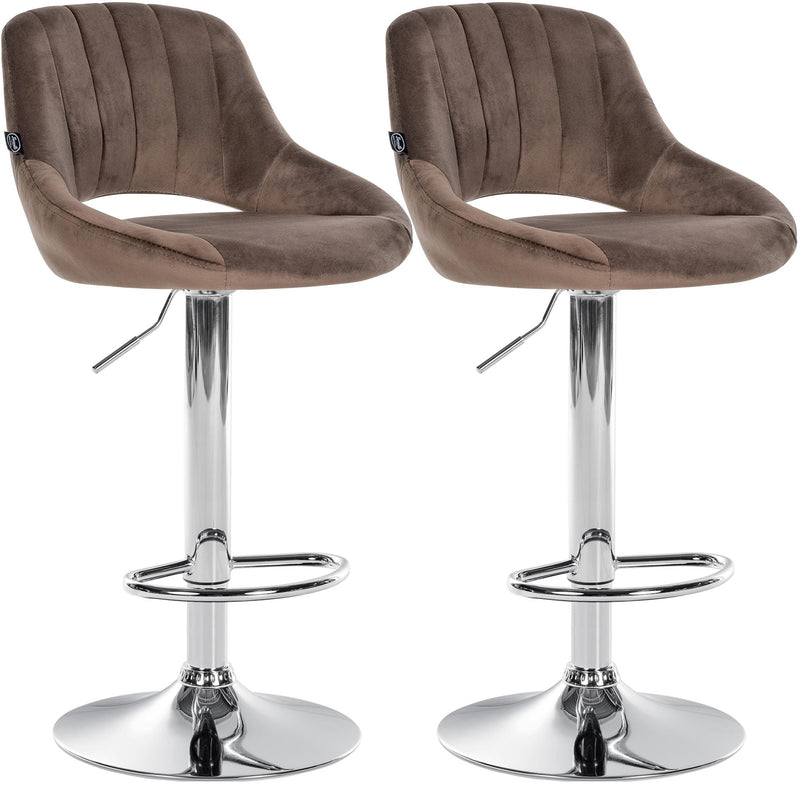 2er Set Barhocker Milet Samt C