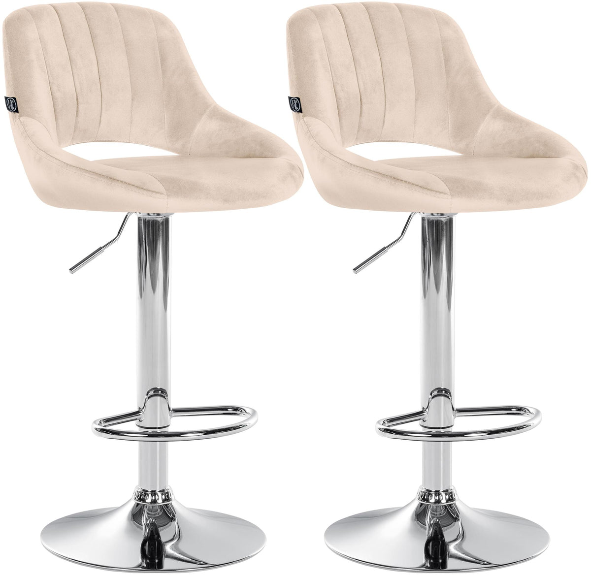 2er Set Barhocker Milet Samt C – Ansicht 15