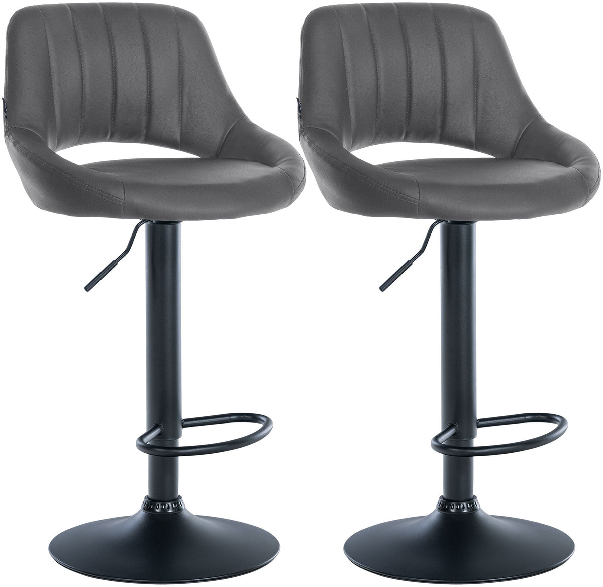 2er Set Barhocker Milet Kunstleder B – Ansicht 15