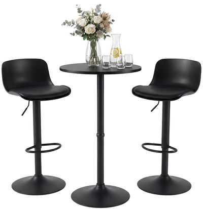 2er Bartisch Set Velor Kunstleder