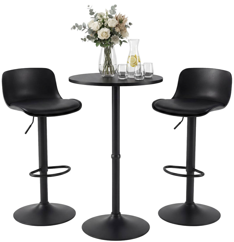2er Bartisch Set Velor Kunstleder