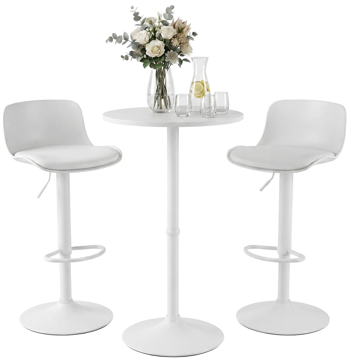 2er Bartisch Set Velor Kunstleder – Ansicht 8