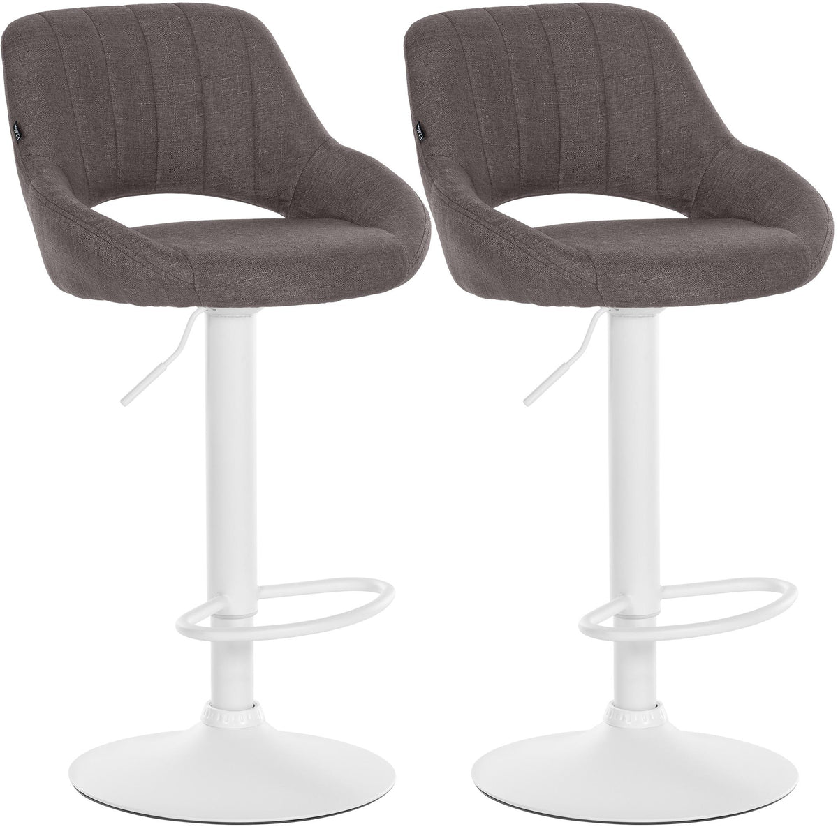 2er Set Barhocker Milet Stoff W