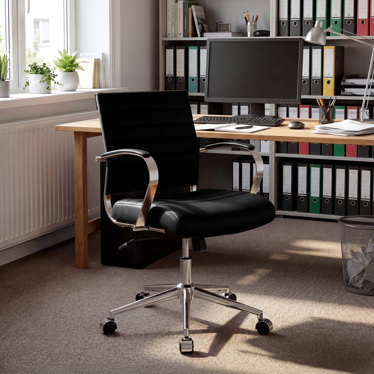 Bürostuhl Oakland Echtleder – Ansicht 2