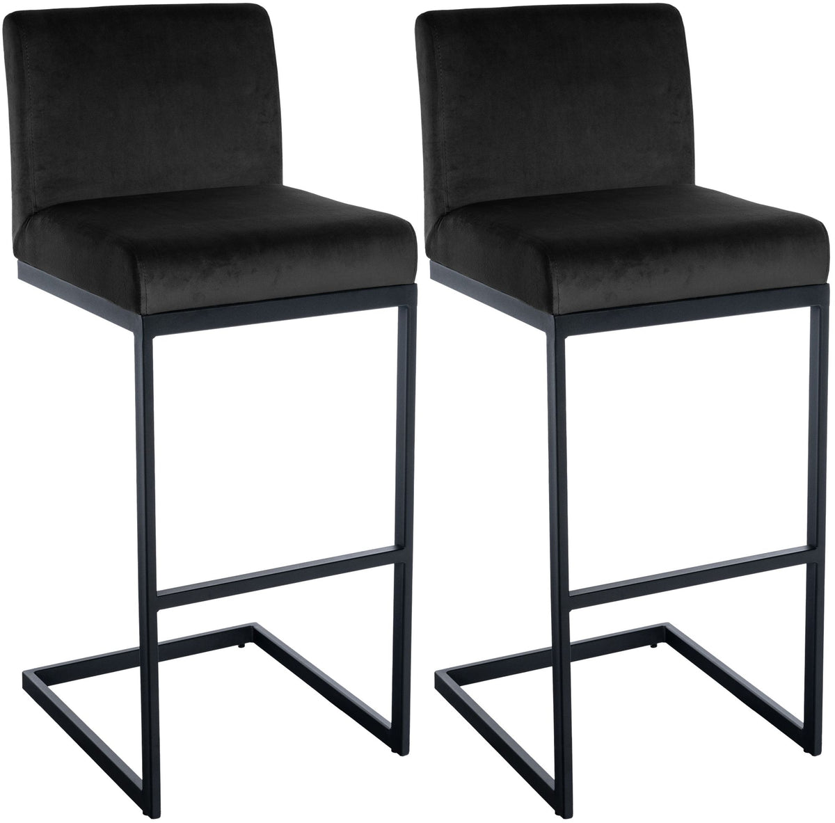 2er Set Barhocker Hopewell Samt B – Ansicht 15