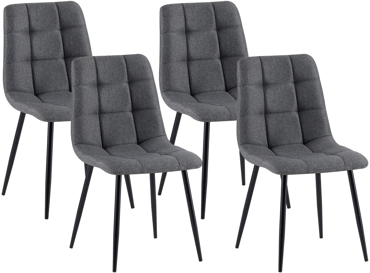 4er Set Esszimmerstühle Asti Stoff – Ansicht 8