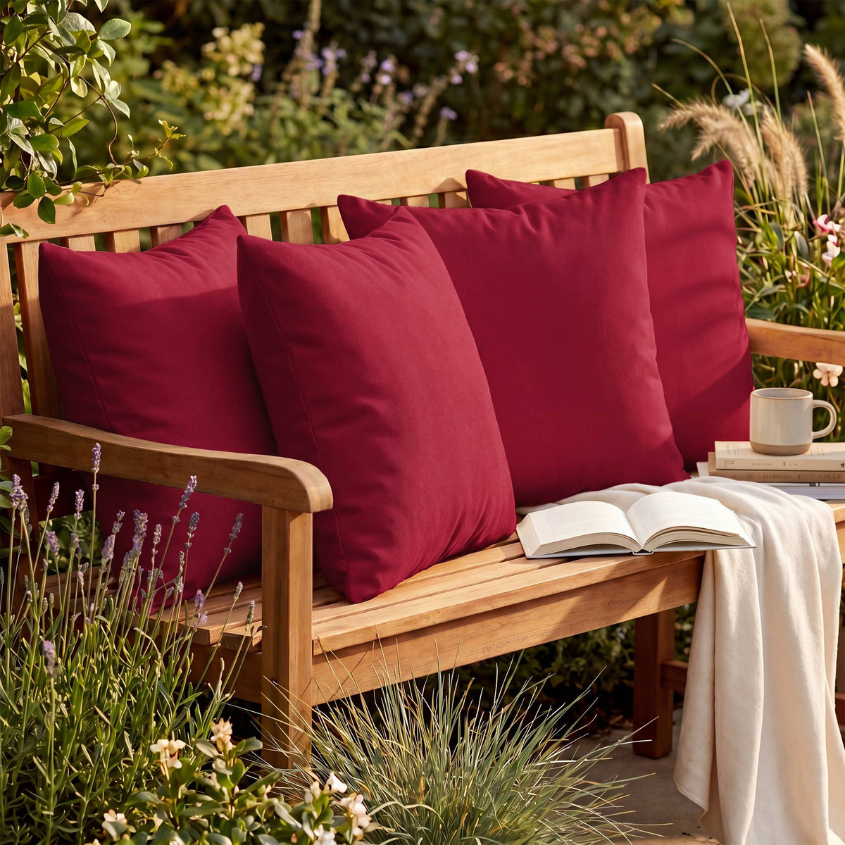 4er Set Deko-Kissen 45x45 cm – Ansicht 4