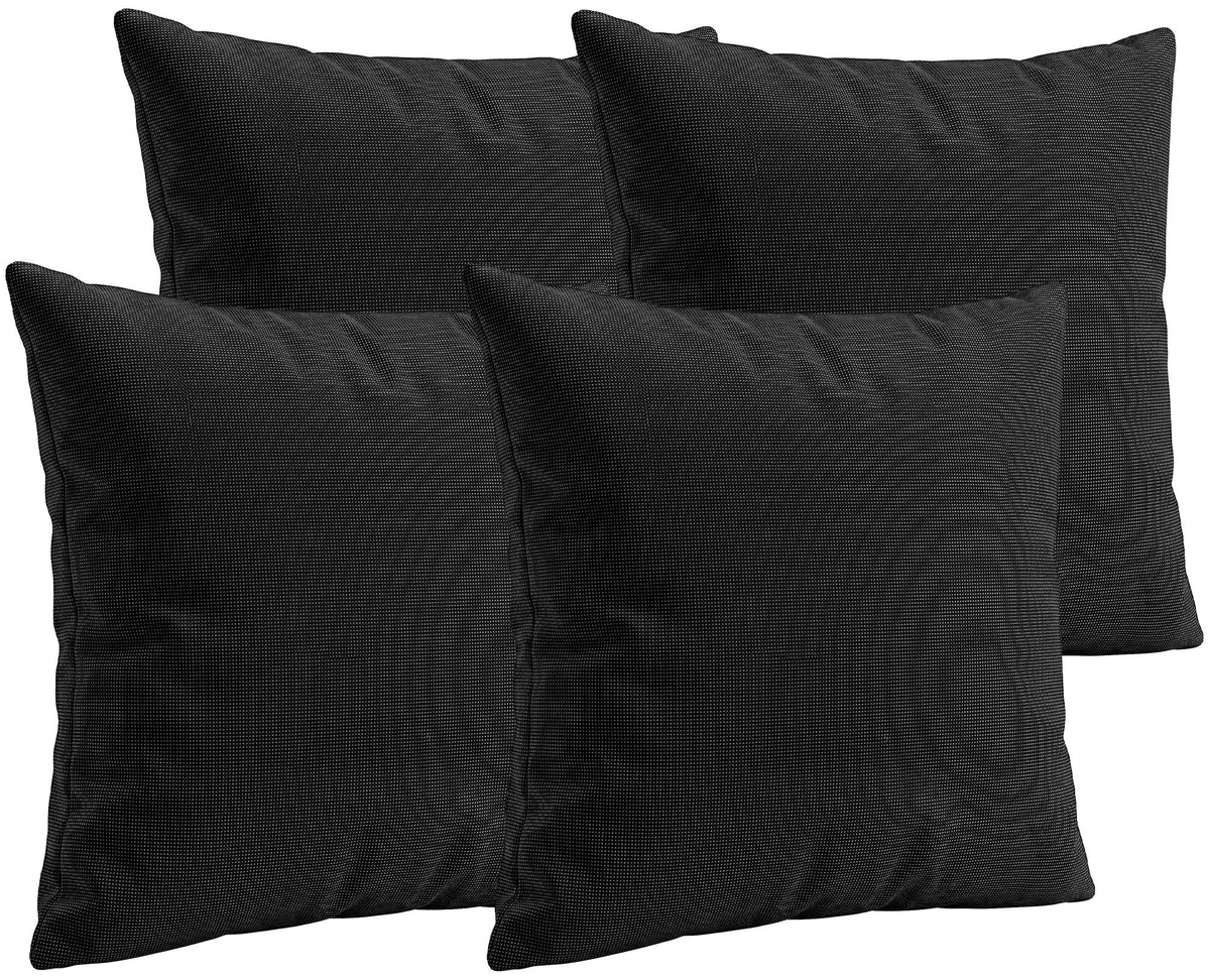 4er Set Deko-Kissen 45x45 cm
