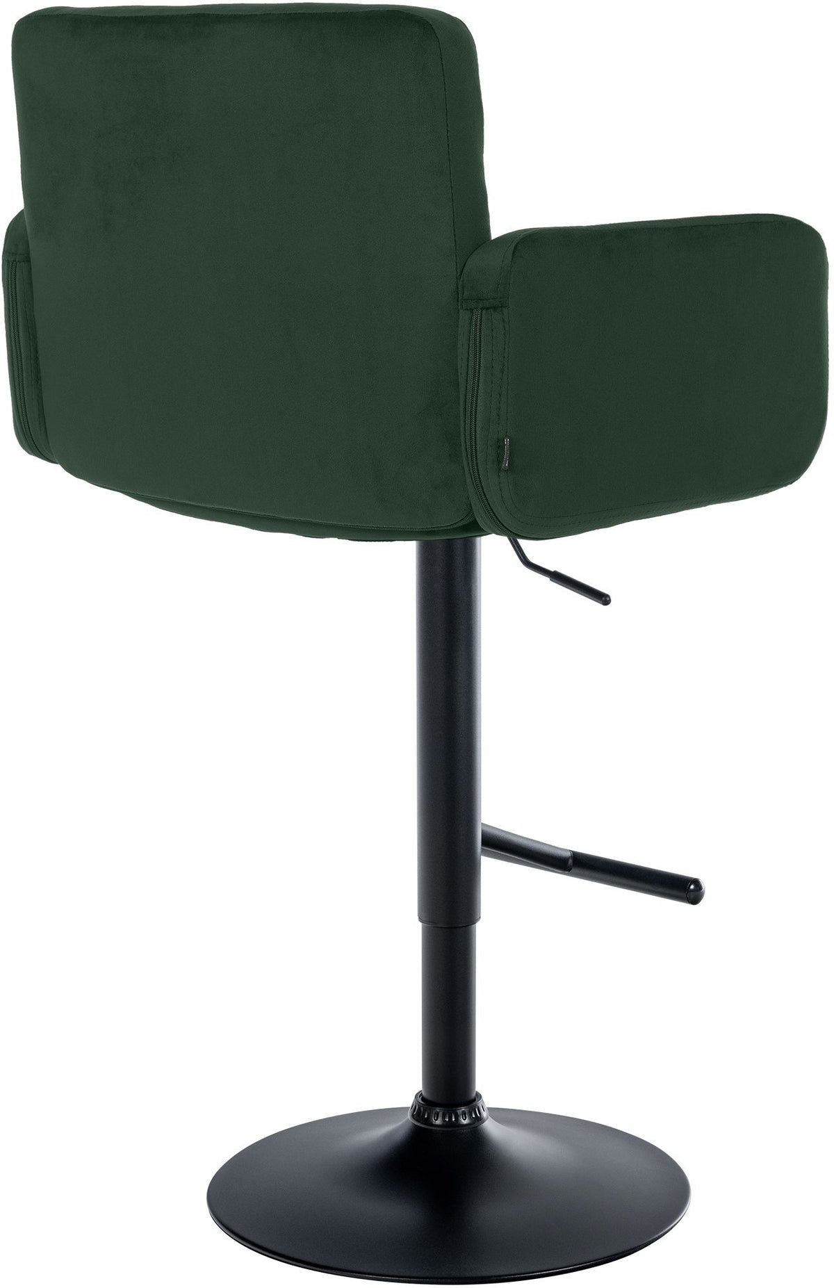 2er Set Barhocker Los Angeles Samt schwarz – Ansicht 6