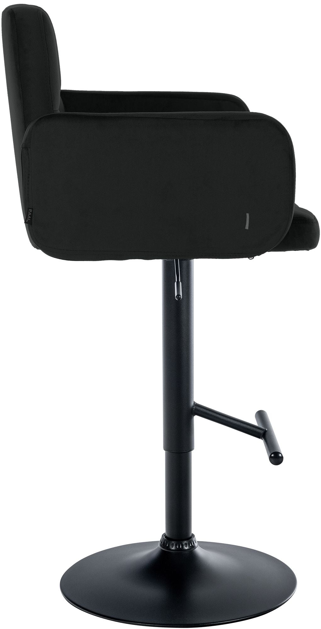 Barhocker Los Angeles Samt schwarz – Ansicht 12