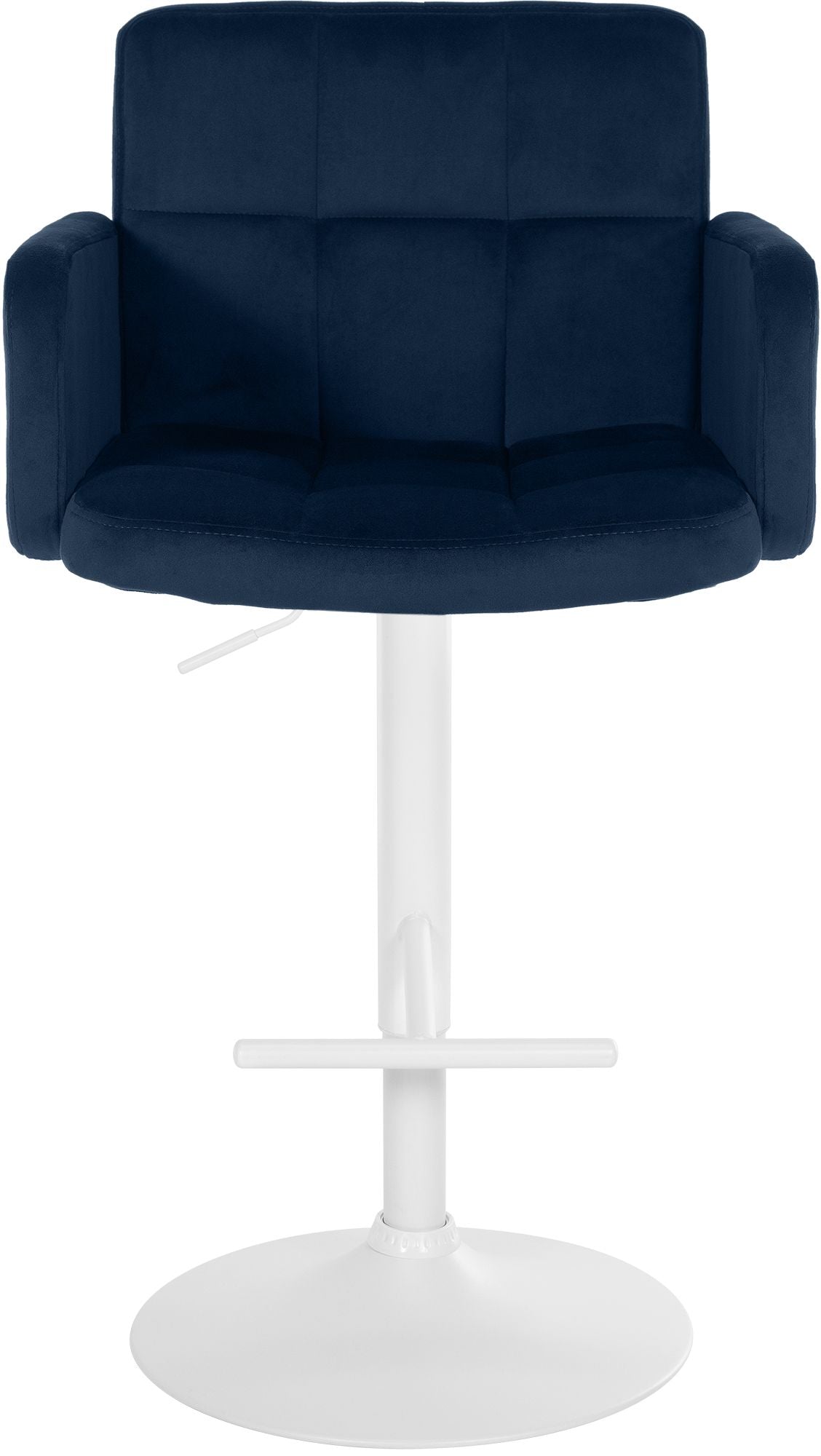 2er Set Barhocker Los Angeles Samt weiß – Ansicht 11