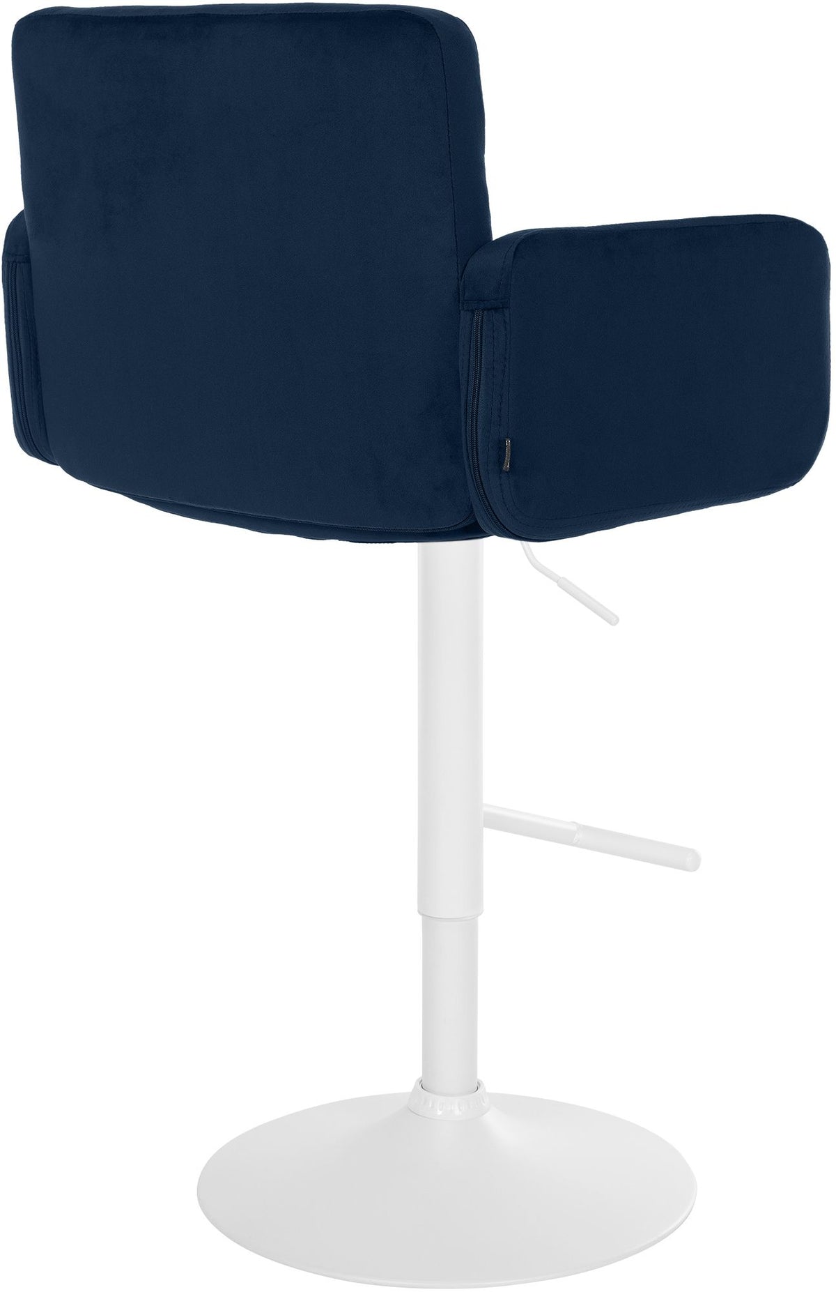 2er Set Barhocker Los Angeles Samt weiß – Ansicht 13