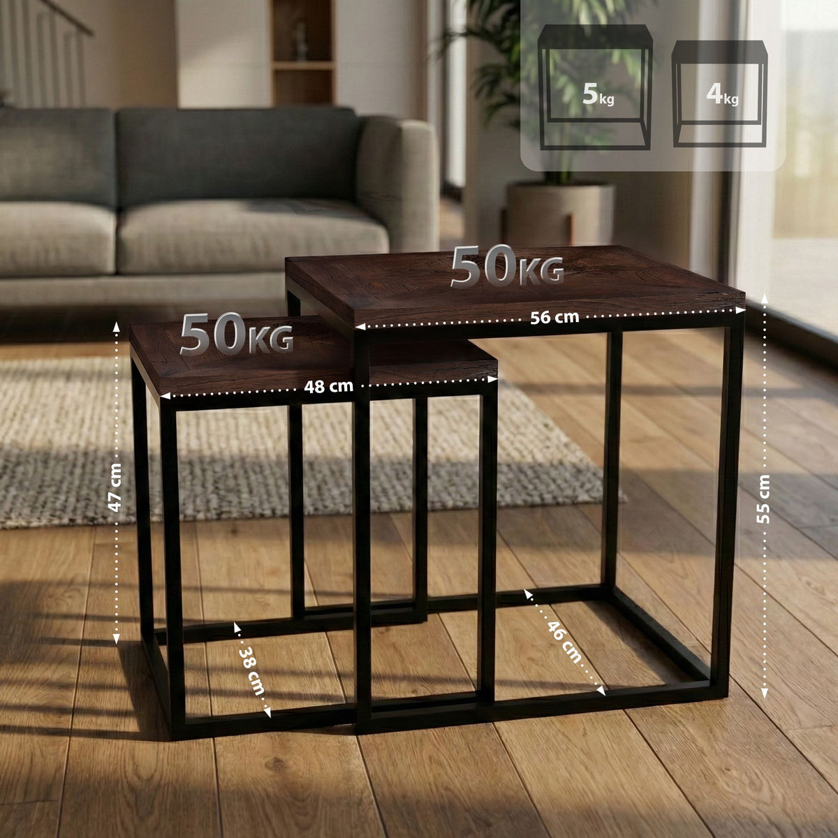Beistelltisch 2er Set Talero – Ansicht 2