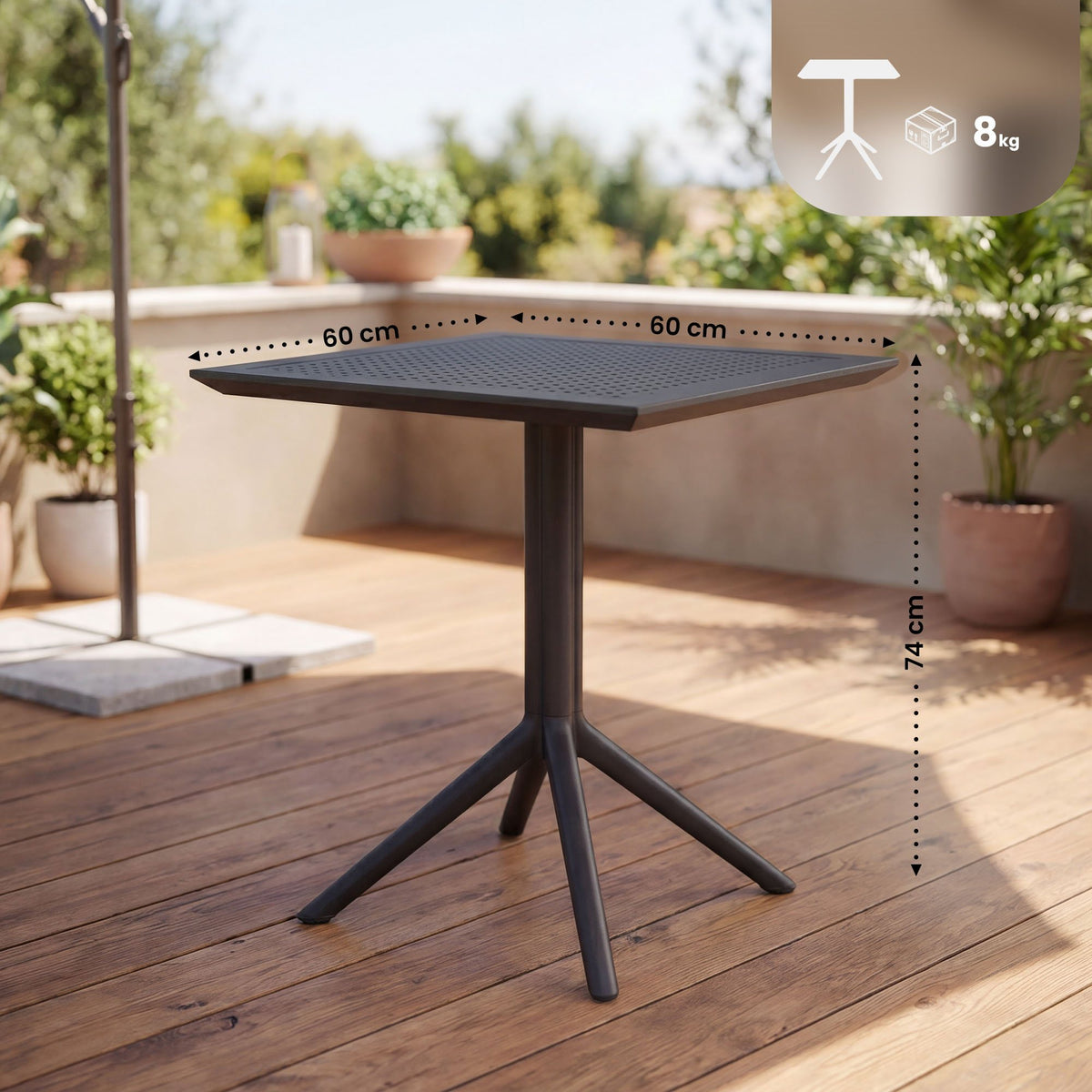 Klapptisch Sky eckig – Ansicht 9