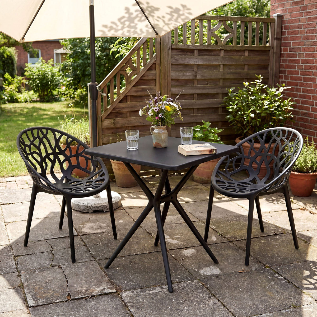 Gartenmöbel-Set Lumera mit 2 Stühlen – Ansicht 4