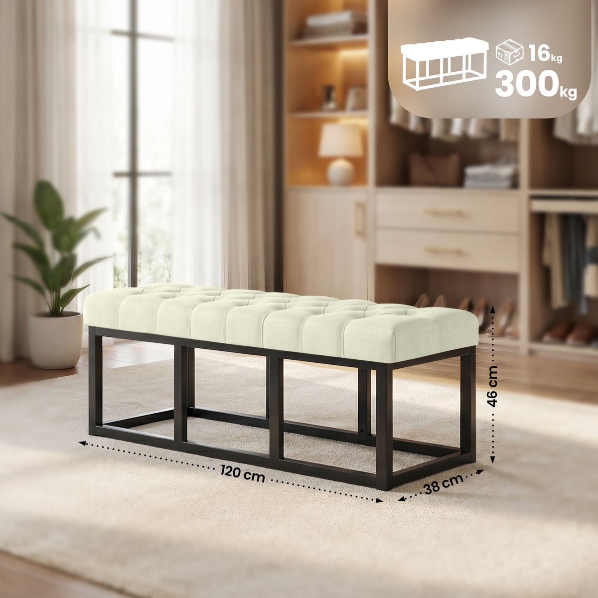 Sitzbank Amun Stoff B120 – Ansicht 9