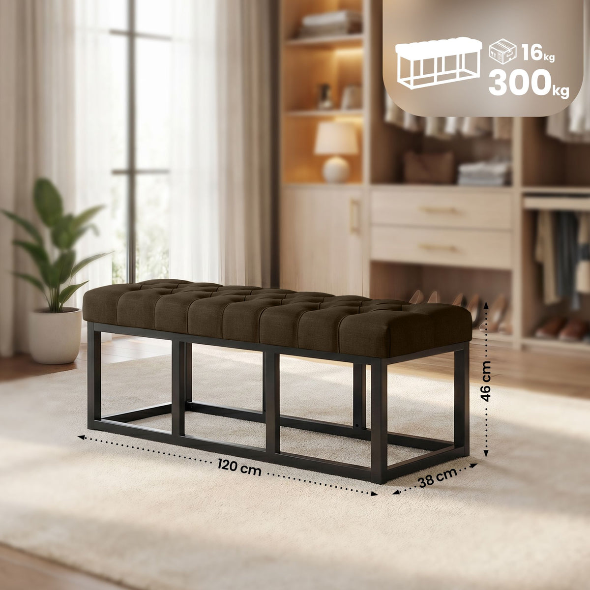 Sitzbank Amun Stoff B120 – Ansicht 2