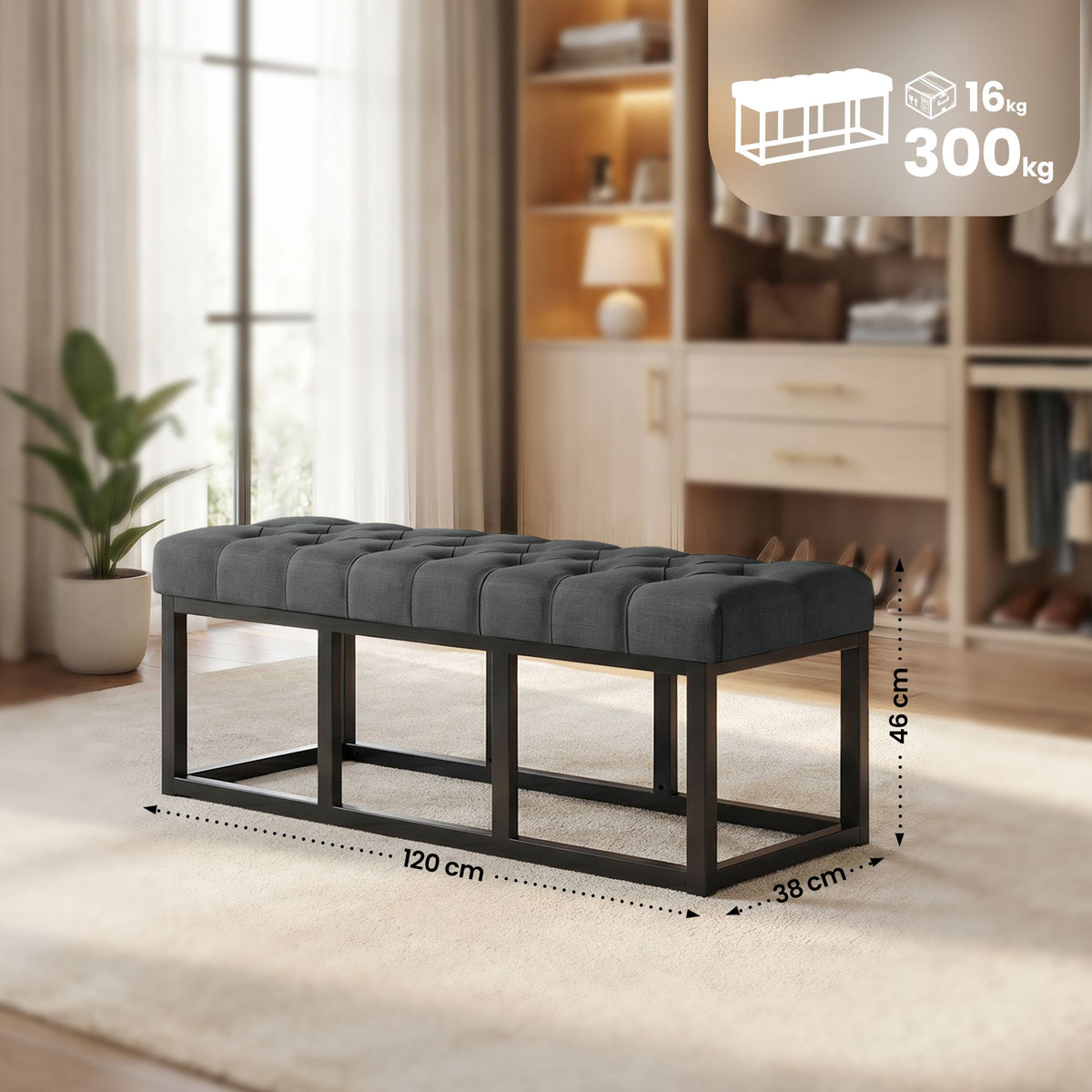 Sitzbank Amun Stoff B120 – Ansicht 16