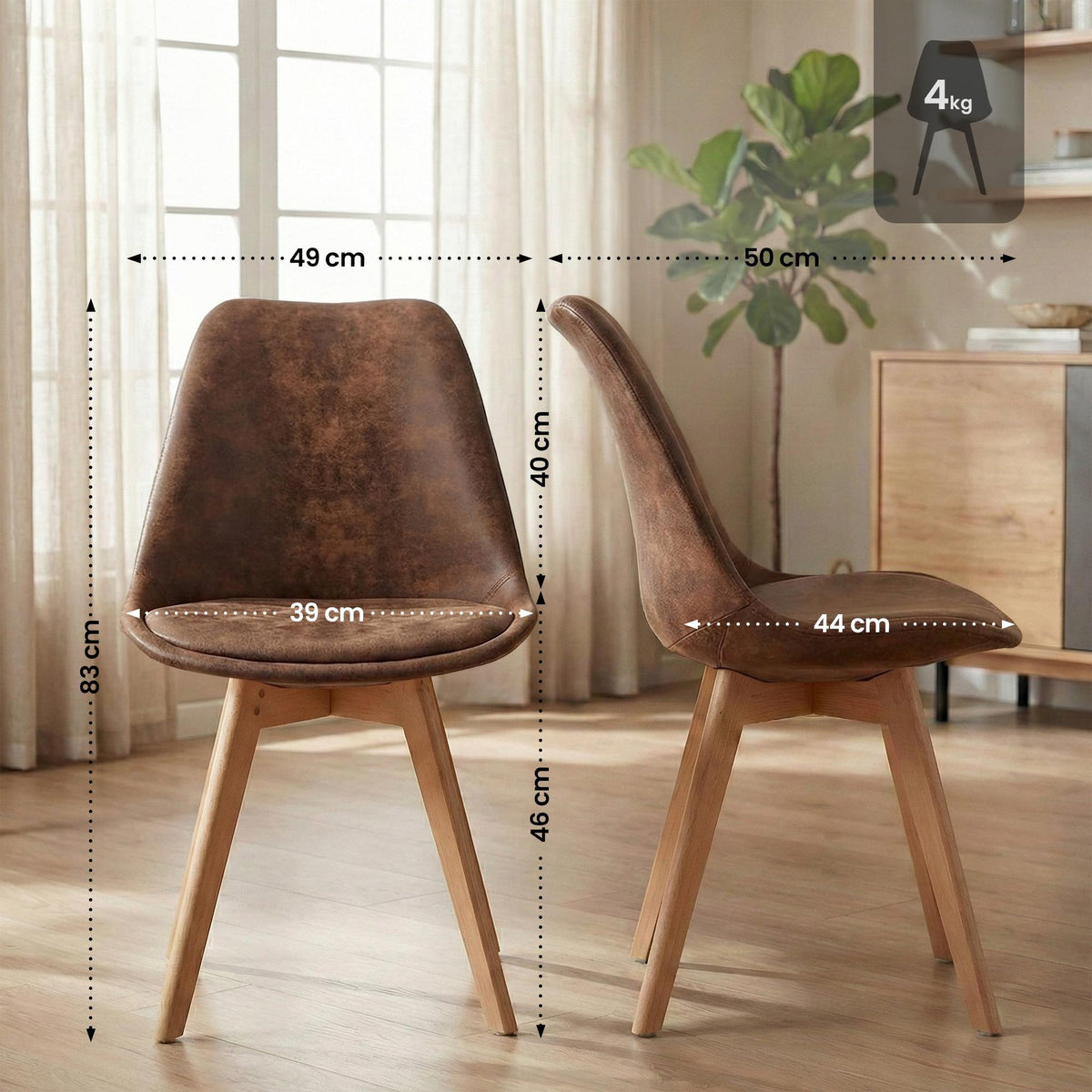 Stuhl Linares Vintage – Ansicht 2