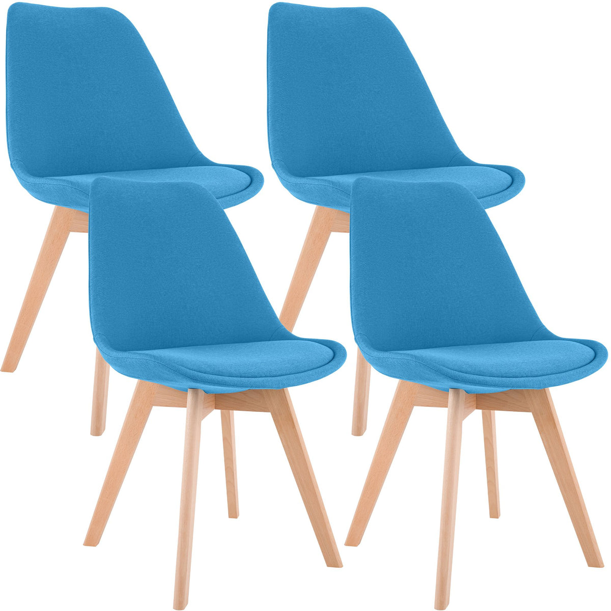 4er Set Stuhl Linares Stoff – Ansicht 8