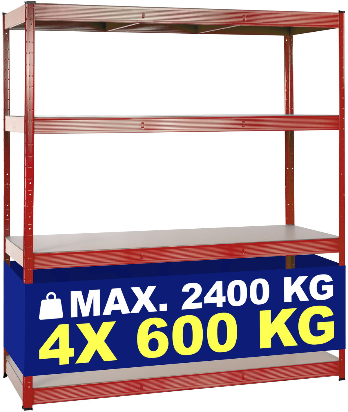 Schwerlastregal 160x60x180 cm