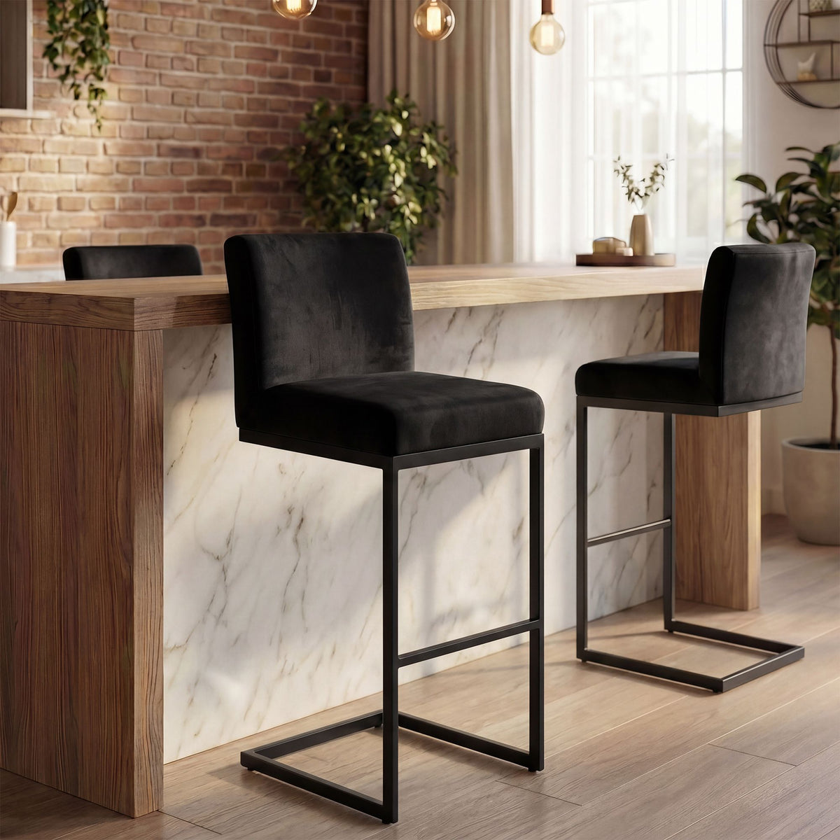 Barhocker Hopewell Samt B – Ansicht 17