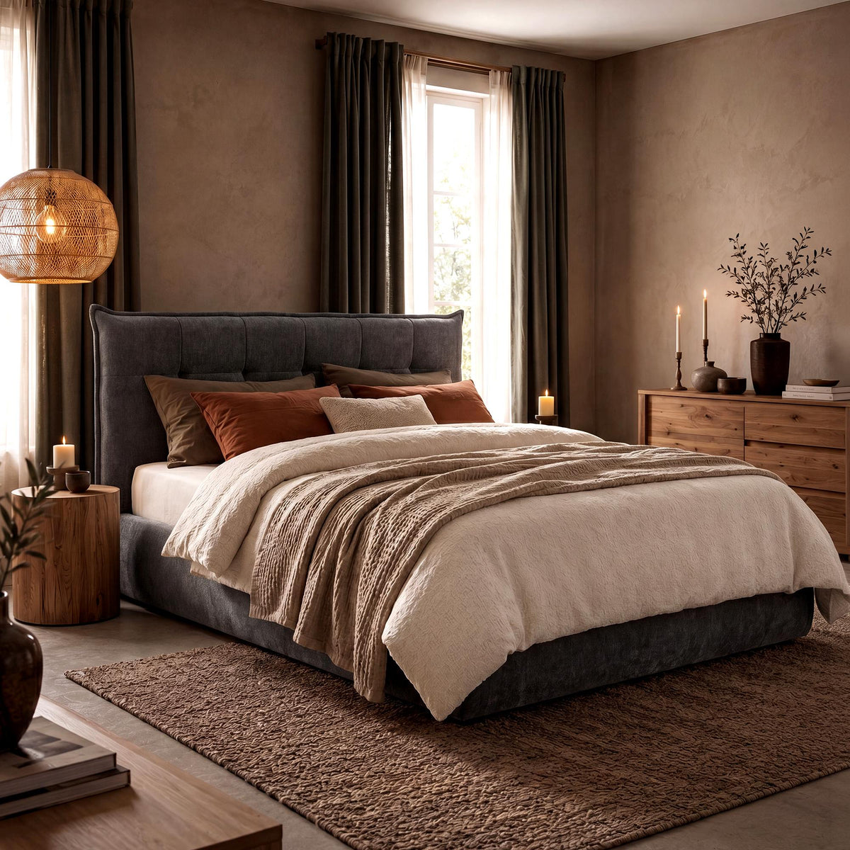 Bett Mirka 160x200 cm Stoff – Ansicht 4