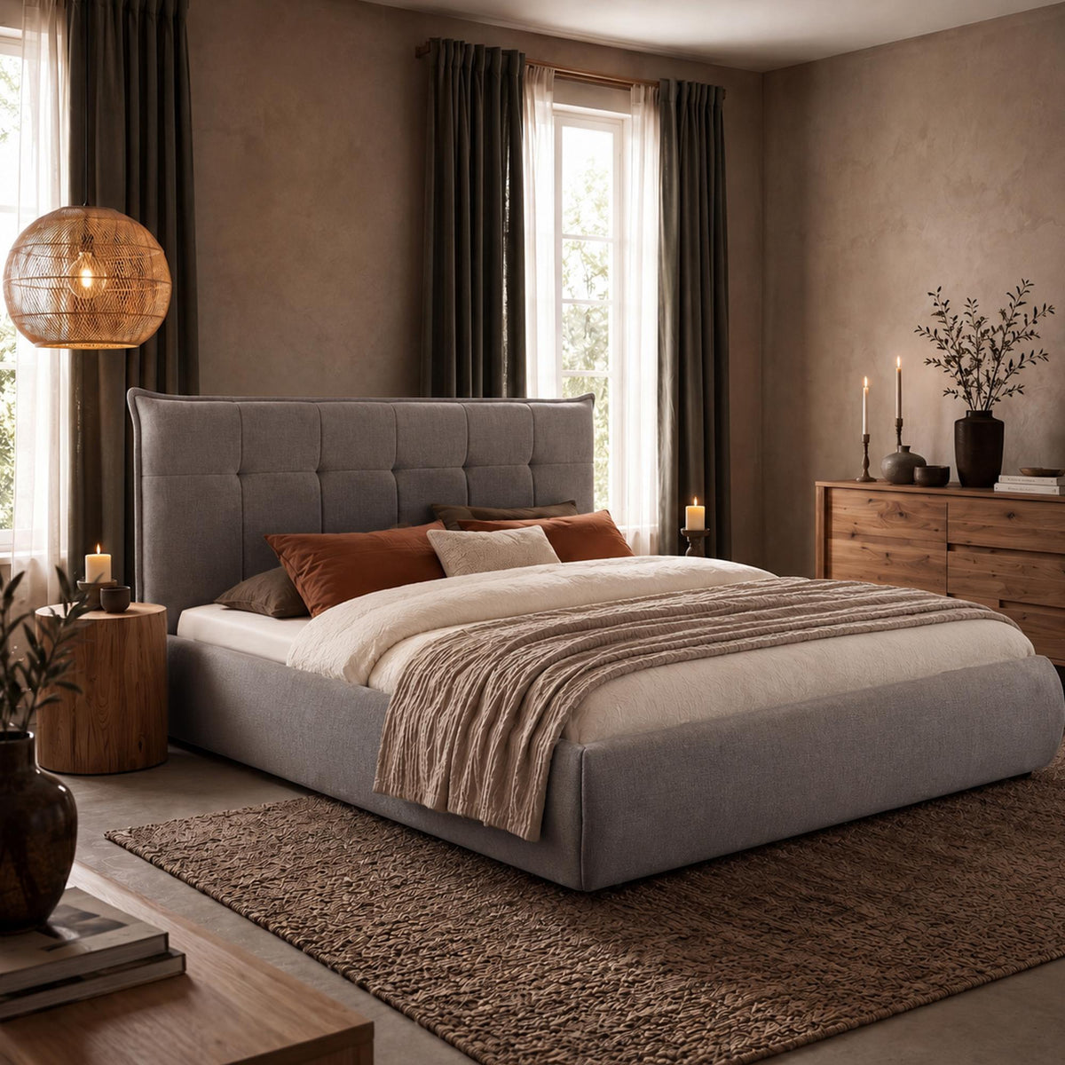 Bett Mirka 180x200 cm Stoff – Ansicht 12