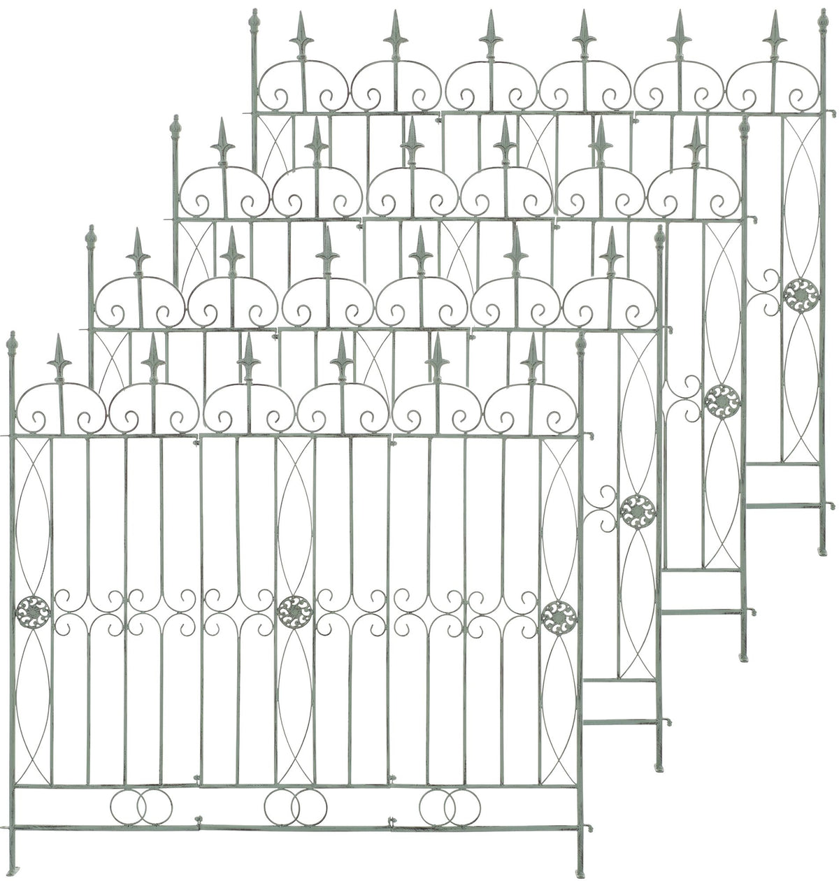 4er Set Gartenzäune Mangold – Ansicht 15