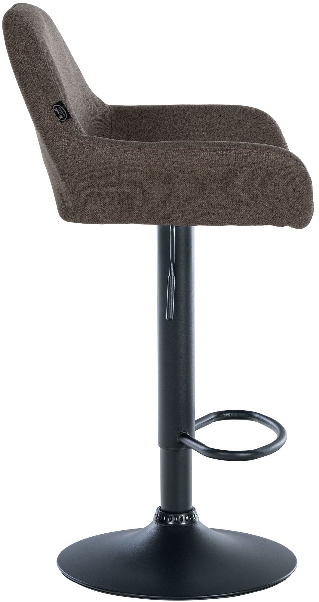 2er Set Barhocker Braga Stoff schwarz – Ansicht 4