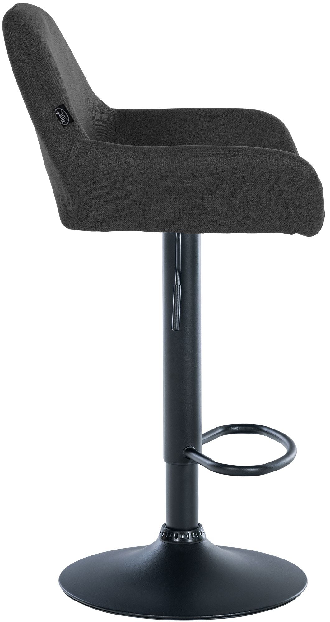 2er Set Barhocker Braga Stoff schwarz – Ansicht 19