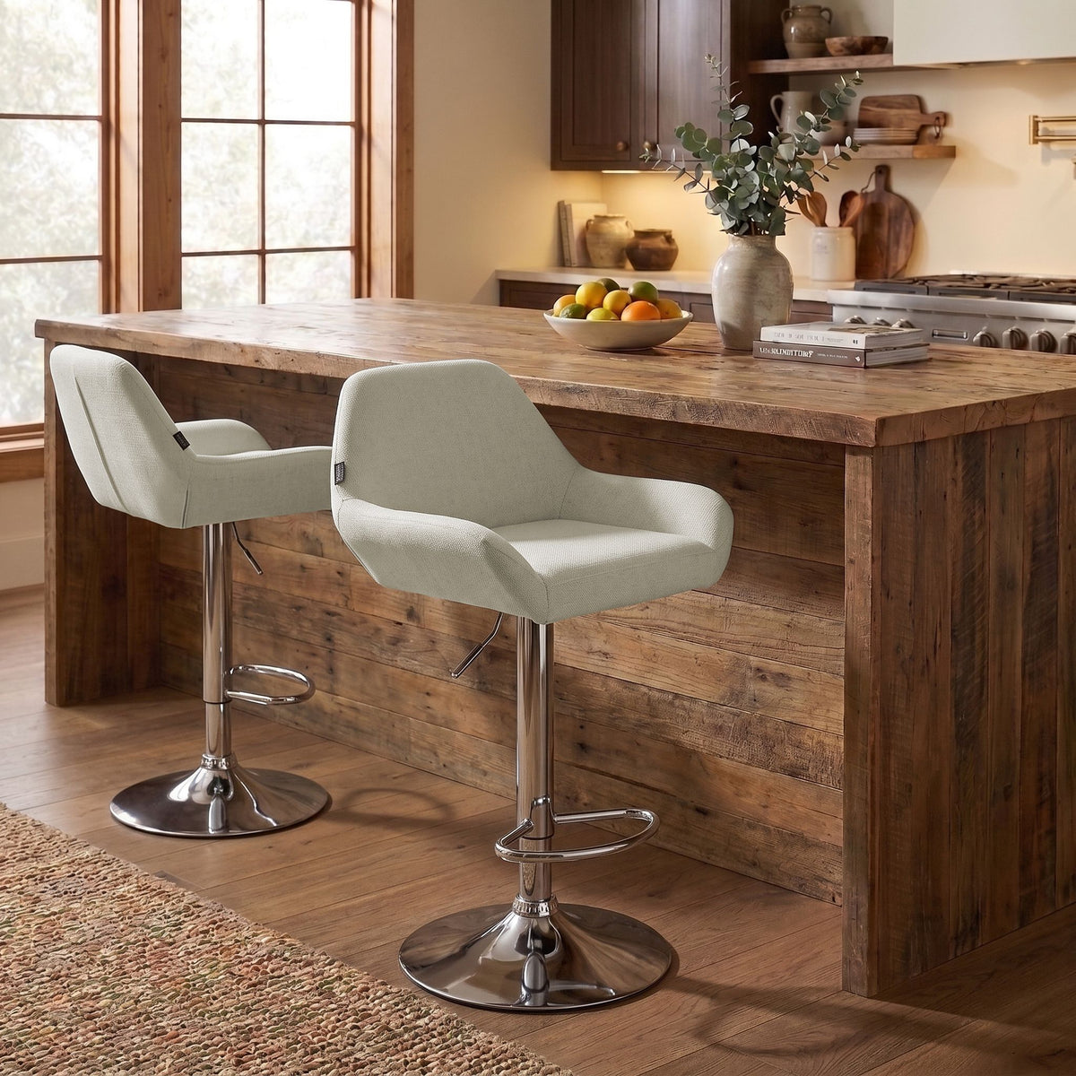 Barhocker Braga Stoff chrom – Ansicht 10
