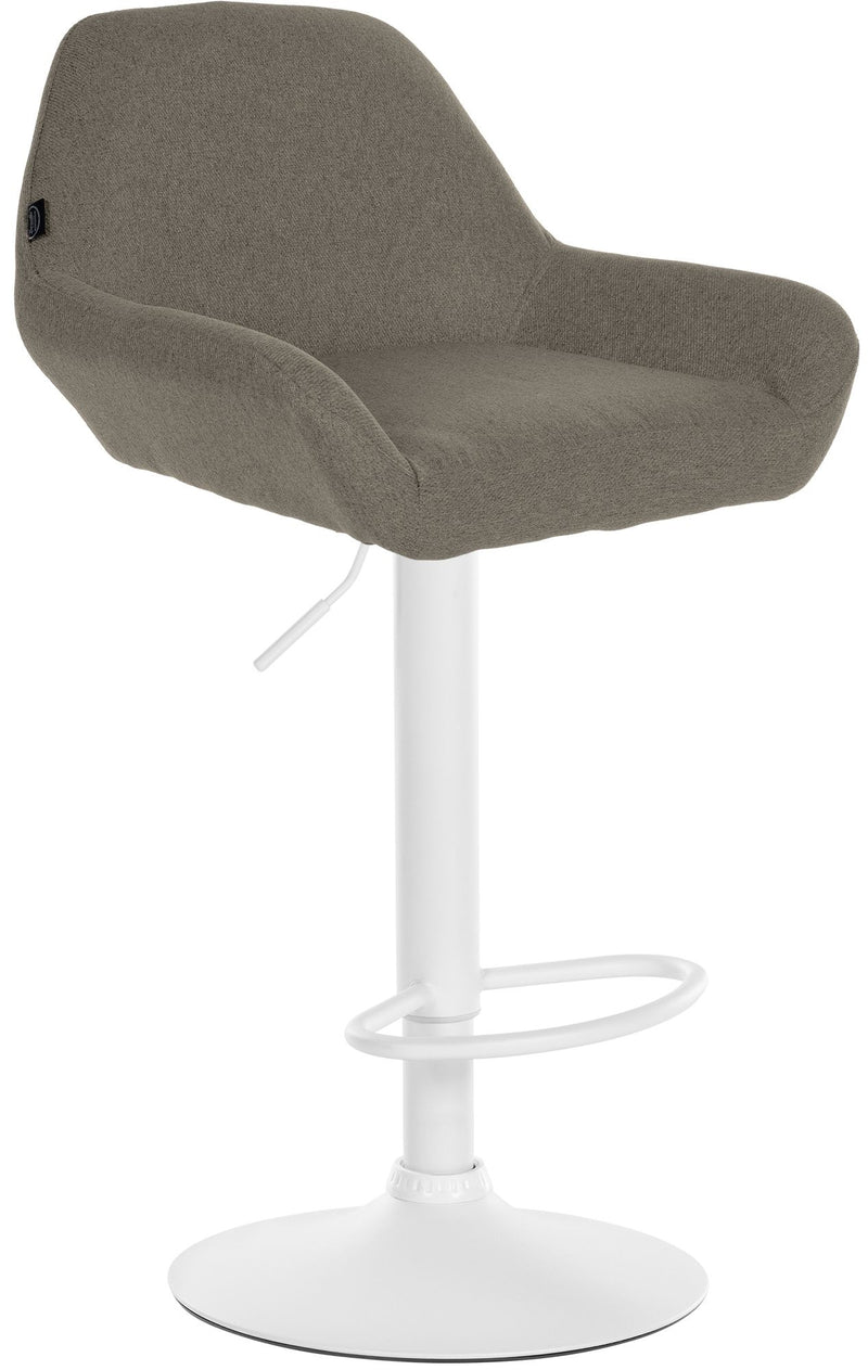 Barhocker Braga Stoff weiß