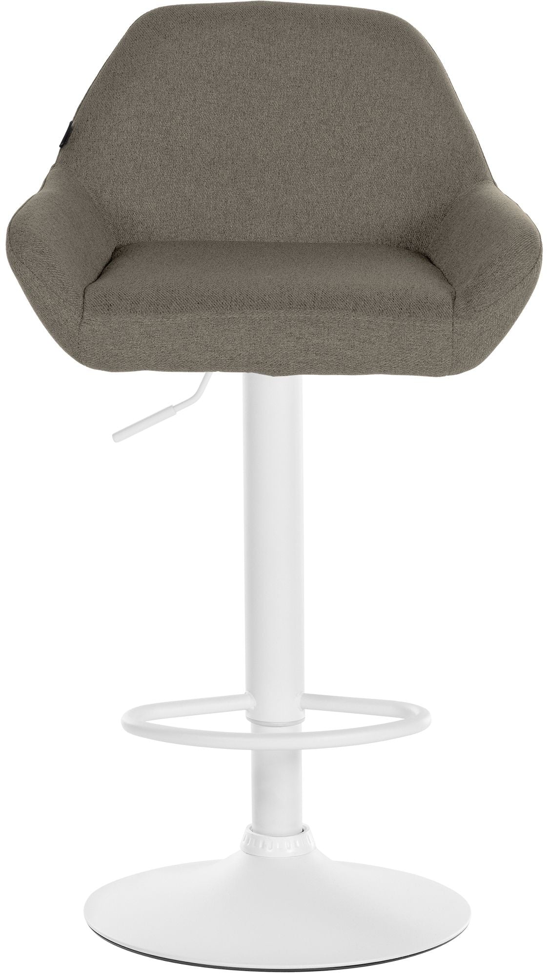 2er Set Barhocker Braga Stoff weiß – Ansicht 5