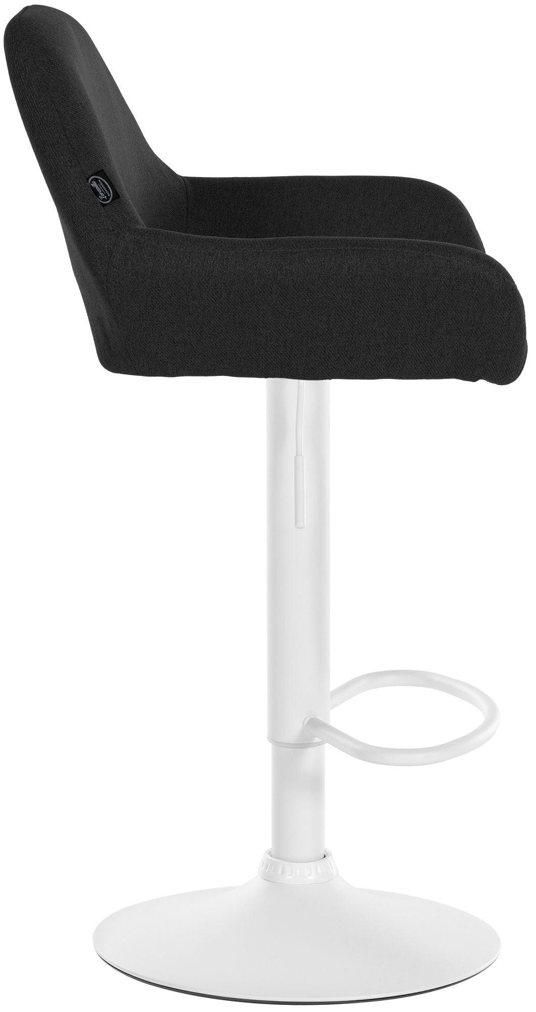 2er Set Barhocker Braga Stoff weiß – Ansicht 11
