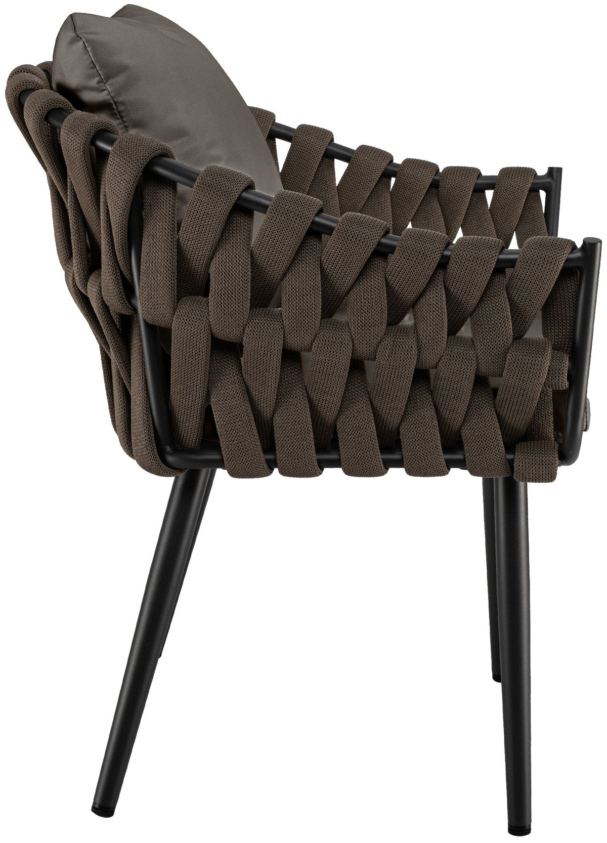 Gartenstuhl Naxos Taupe mit Sitzkissen – Ansicht 12
