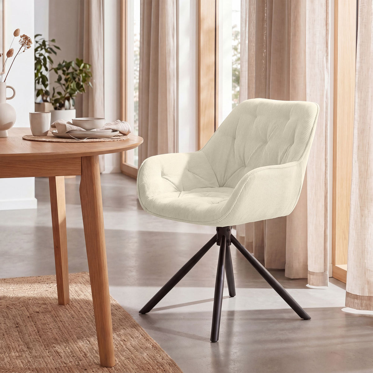 Esszimmerstuhl Rimio Cord – Ansicht 3