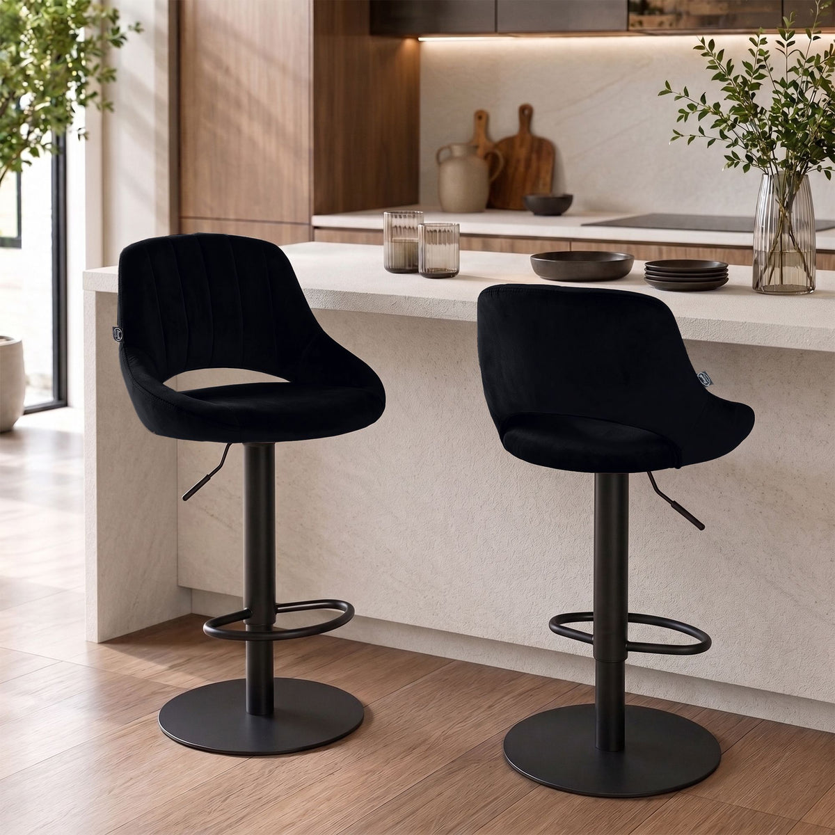 Barhocker HD Milet B Samt – Ansicht 4