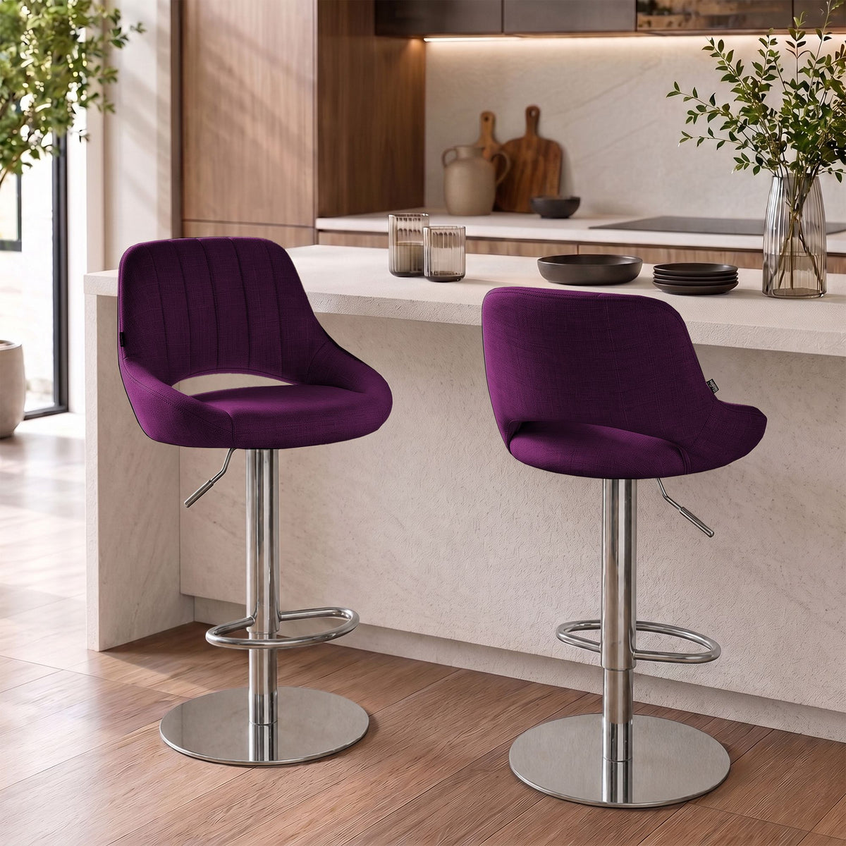 2er Set Barhocker HD Milet C Stoff – Ansicht 11
