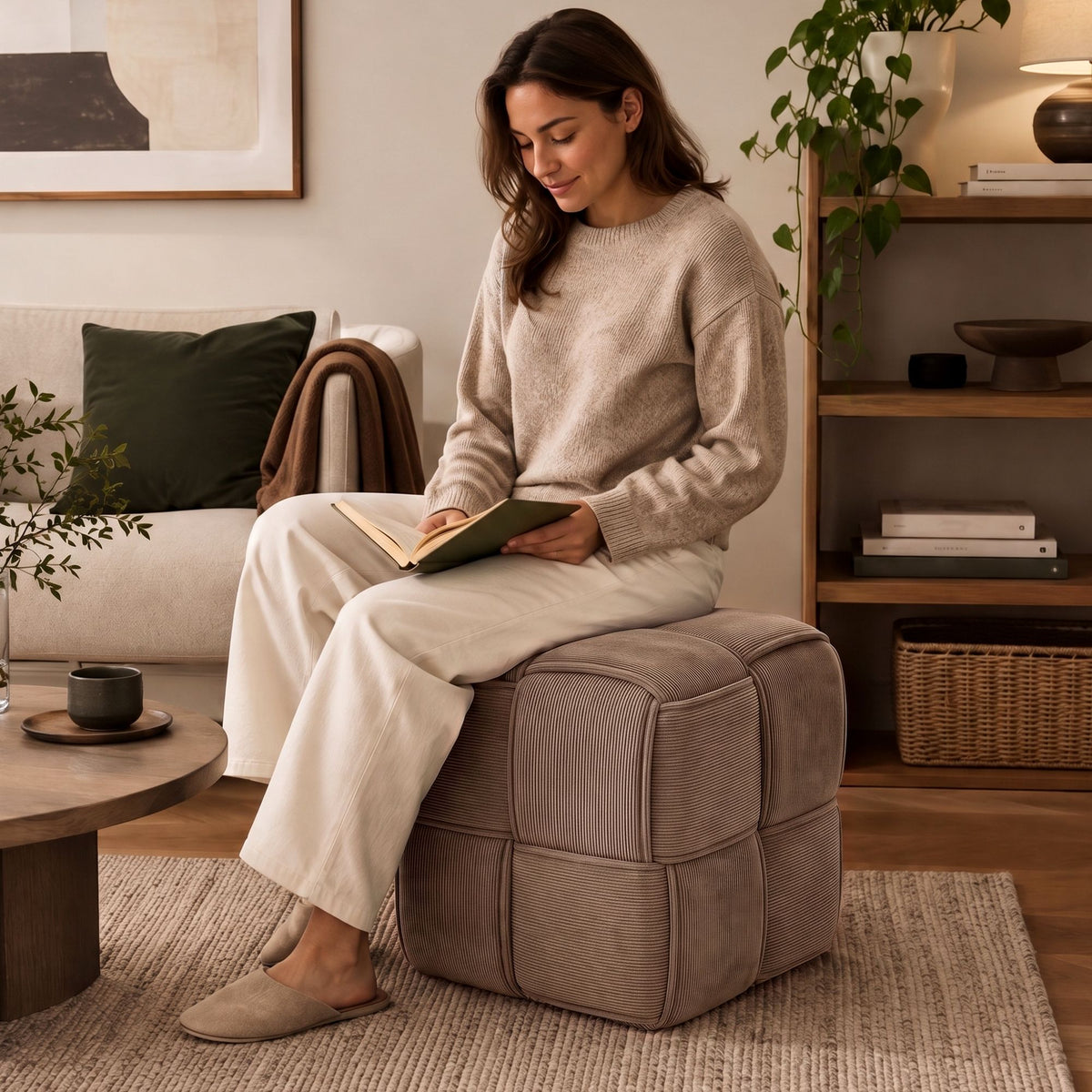 Sitzhocker Forinta Cord – Ansicht 9